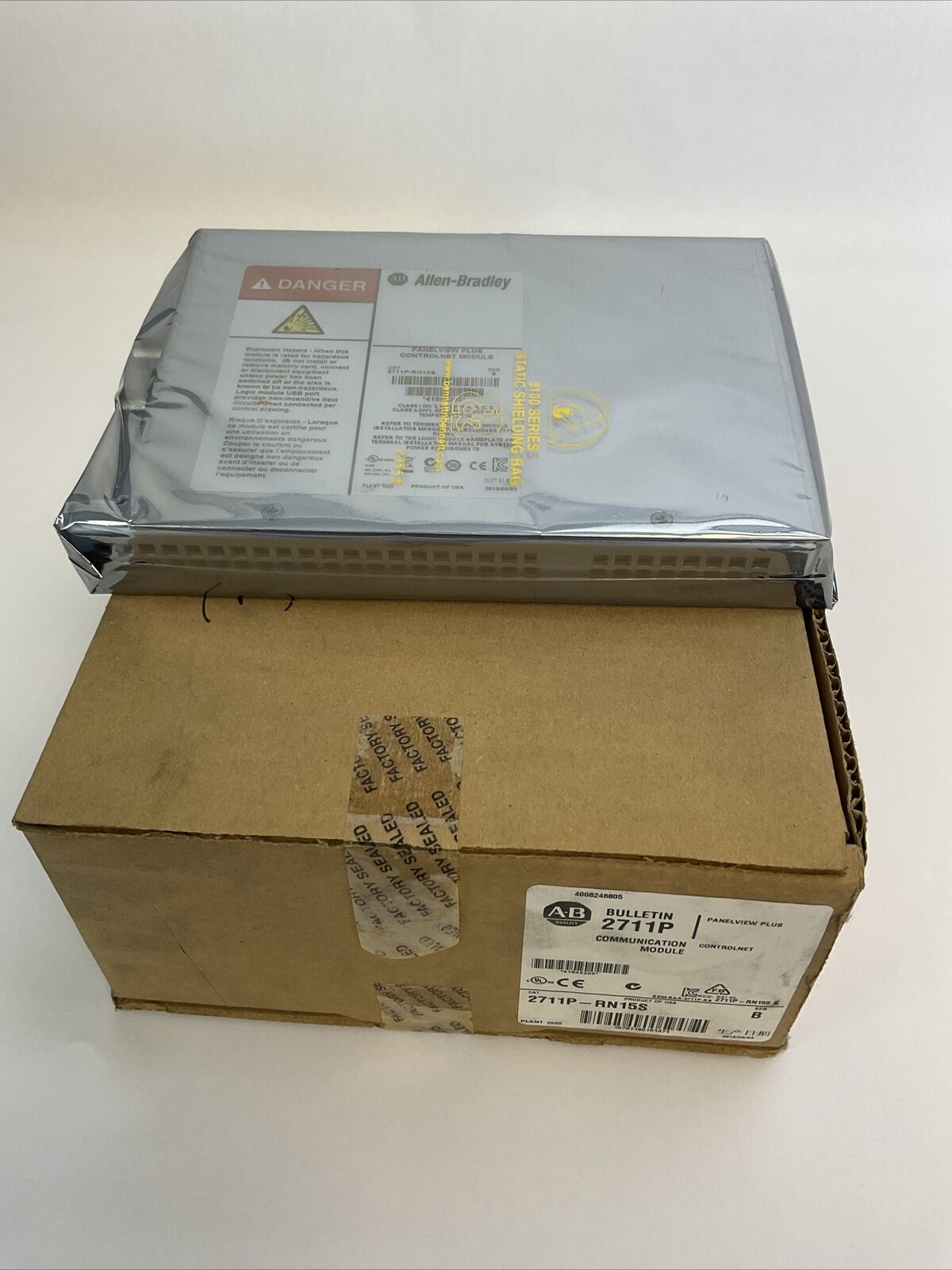 ALLEN BRADELY 2711P-RN15S COMMUNICATION MODULE CONTROLNET PANELVIEW PLUS