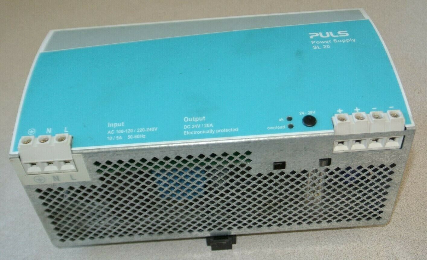 PULS SL20 110, Rev. C / POWER SUPPLY / OUTPUT = 24VDC, 20A