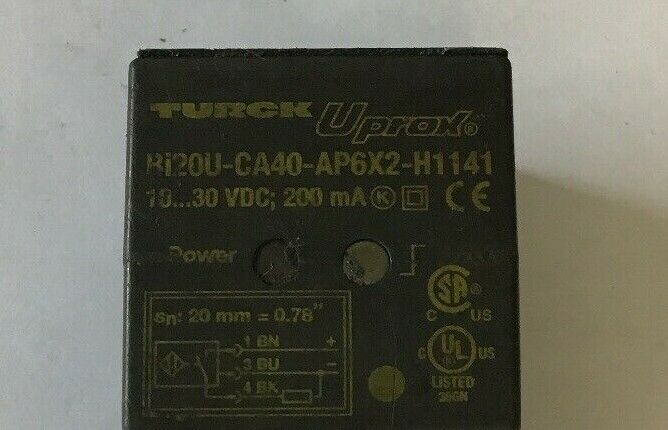 TURCK BI20U-CA40-AP6X2-H1141, SENSOR, 10-30VDC, 200MA, **(LOTOF6)**