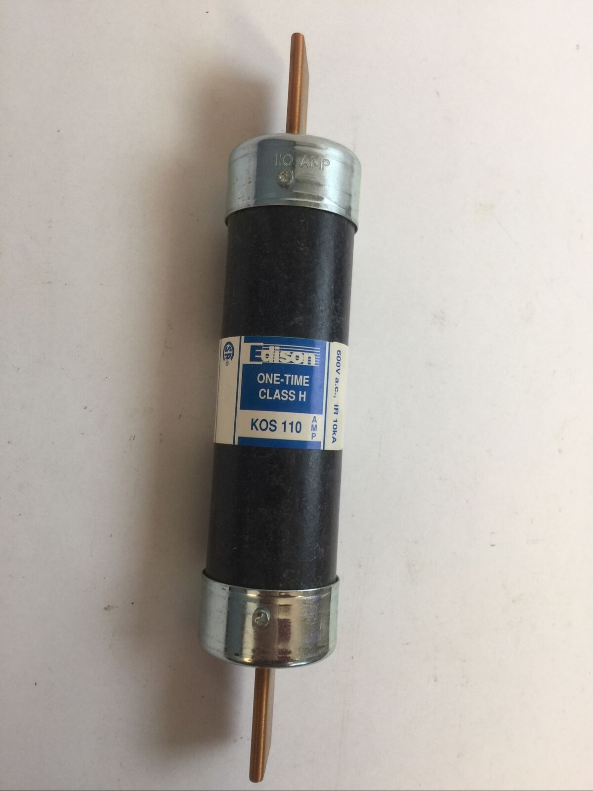 EDISON KOS110 ONE-TIME CLASS H FUSE 110AMP 600VAC
