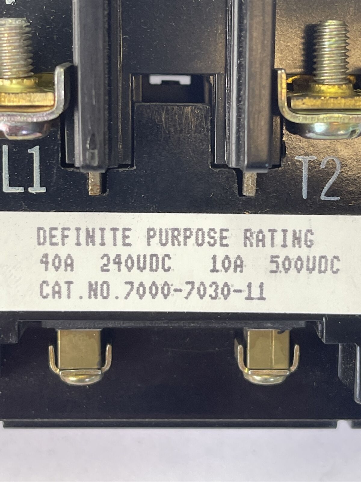 JOSLYN CLARK WARD LEONARD 7000-7030-11 CONTACTOR 500VDC 10A 240VDC 40A COIL 120V