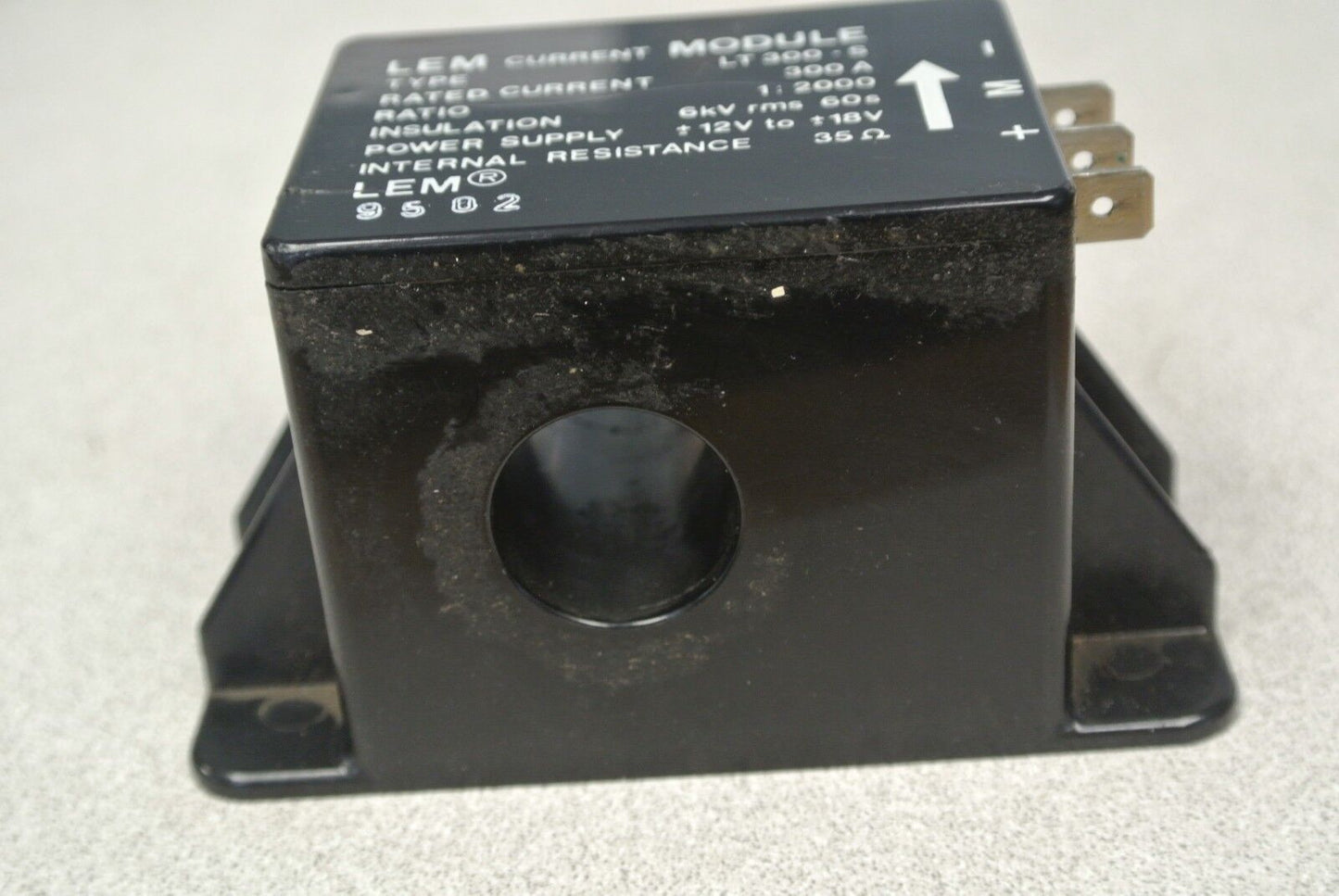 LEM LT300-S CURRENT MODULE / 300A / 1:2000 RATIO / INTERNAL RESISTANCE 35OHM