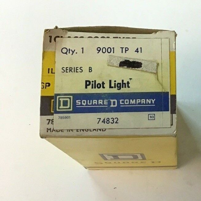 SQUARE D 9001 TP41 SER.B PILOT LIGHT W/O LENS