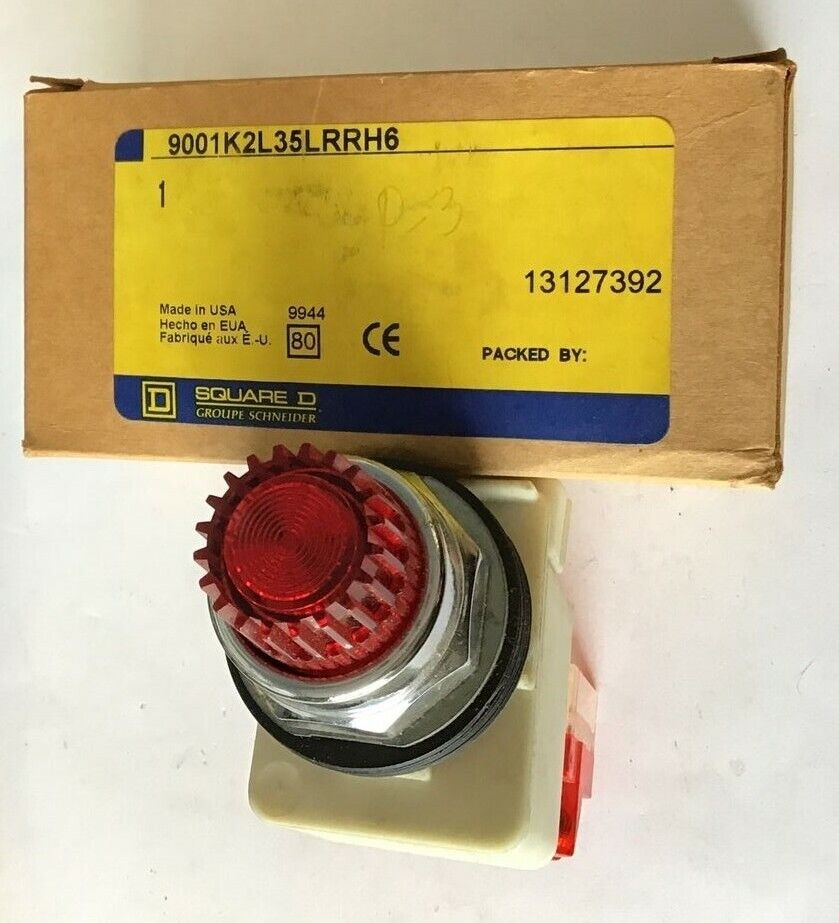 SQUARE D 9001K2L35LRRH6 PUSH BUTTON RED CAP