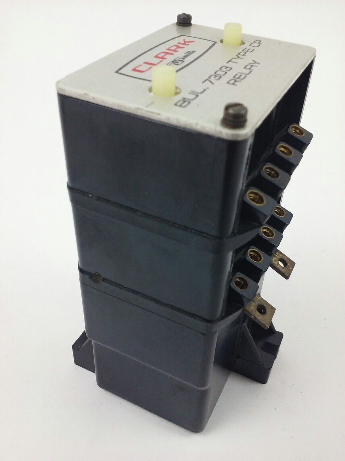 CLARK, CP8, BULLENTIN 7303, TYPE CP RELAY, 8P BASE, 300V,10A,NEW,MISSING SCREWS!