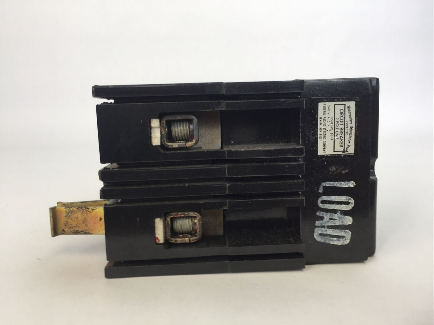 FPE 2220 CIRCUIT BREAKER NE-S FRAME 2POLE 20A 240VAC 125-250VDC FEDERAL PACIFIC