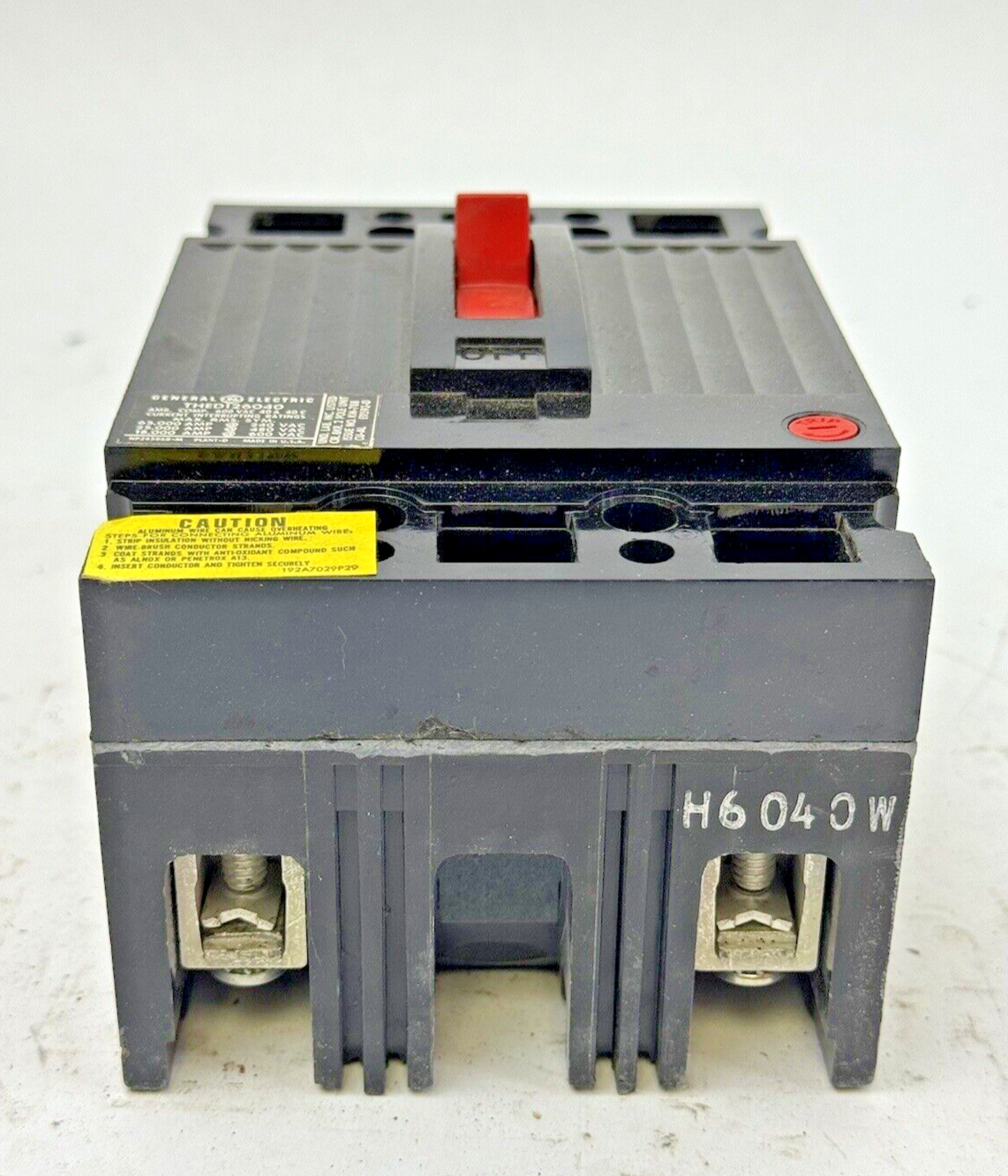 GE - THED12604WL - CIRCUIT BREAKER - 2 POLE, 600 VAC, 40 A - NEW