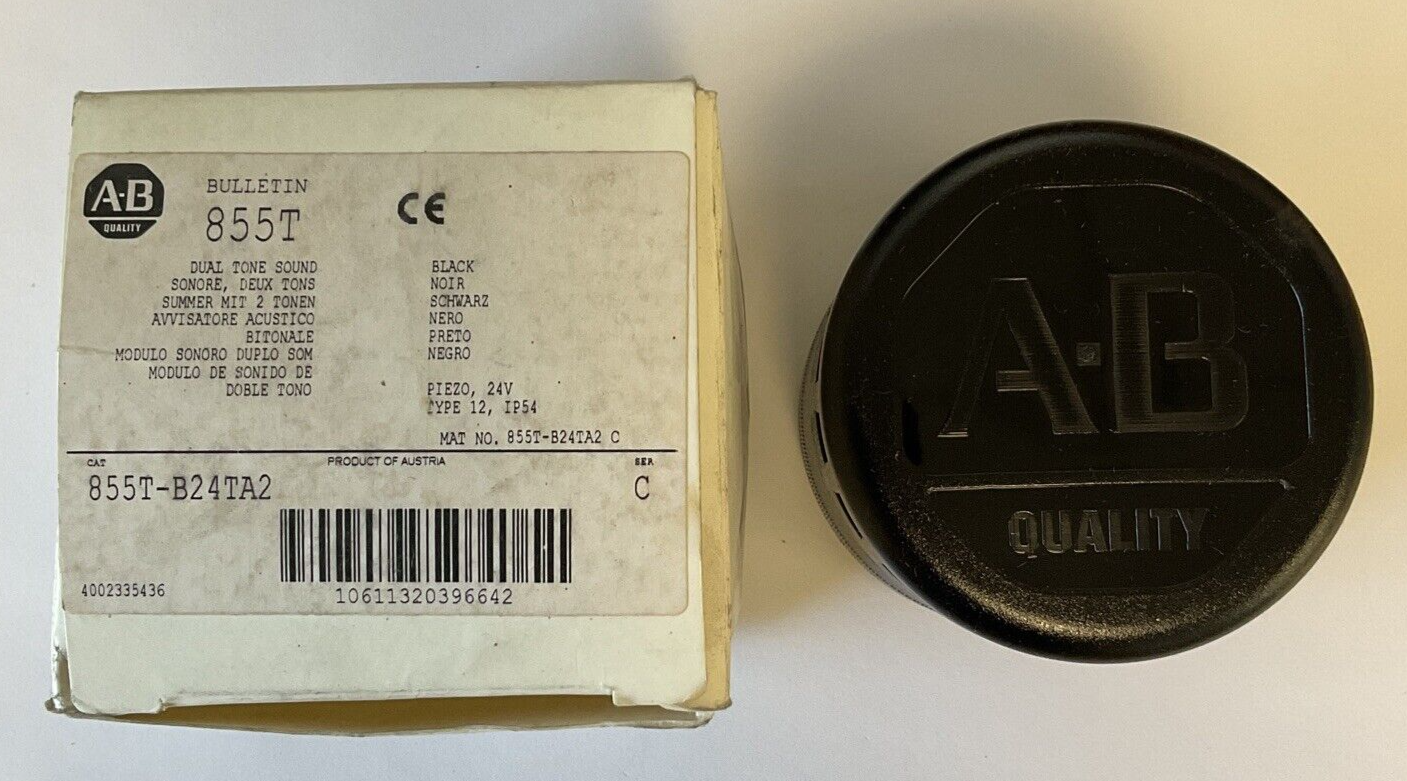 ALLEN BRADLEY 855T-B24TA2 SOUND MODULE SER.C 24V BLACK