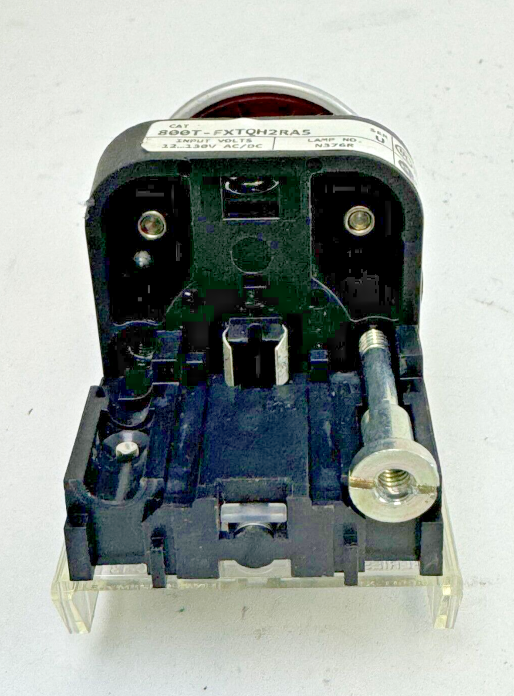 ALLEN-BRADLEY - 800T-FXTQH2RA5 SER. U - RED PUSH/PULL BUTTON *READ MISSING SCREW