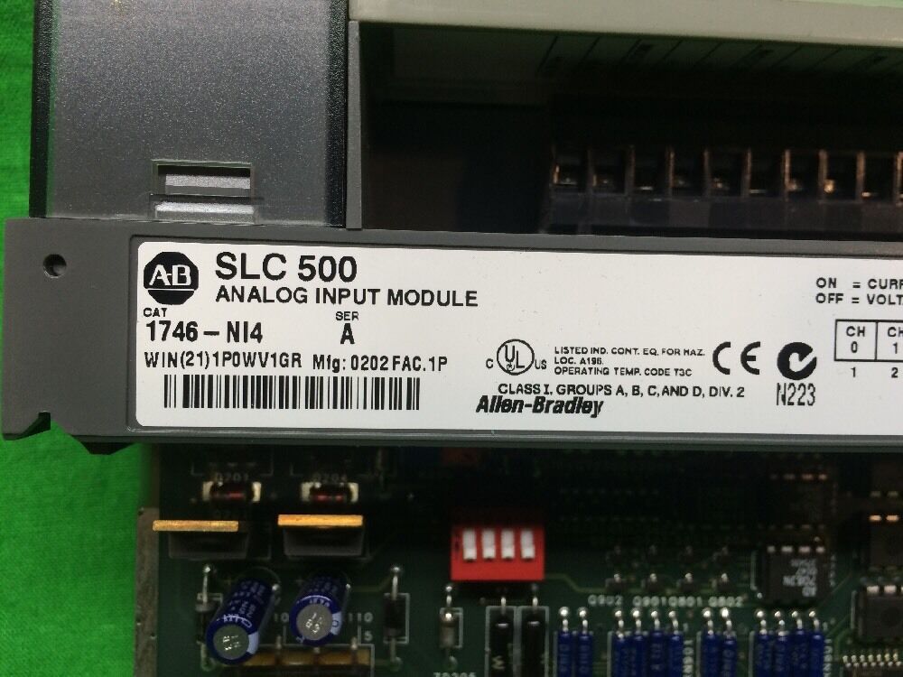 ALLEN BRADLEY 1746-NI4 INPUT MODULE 4 POINT ANALOG SER. A