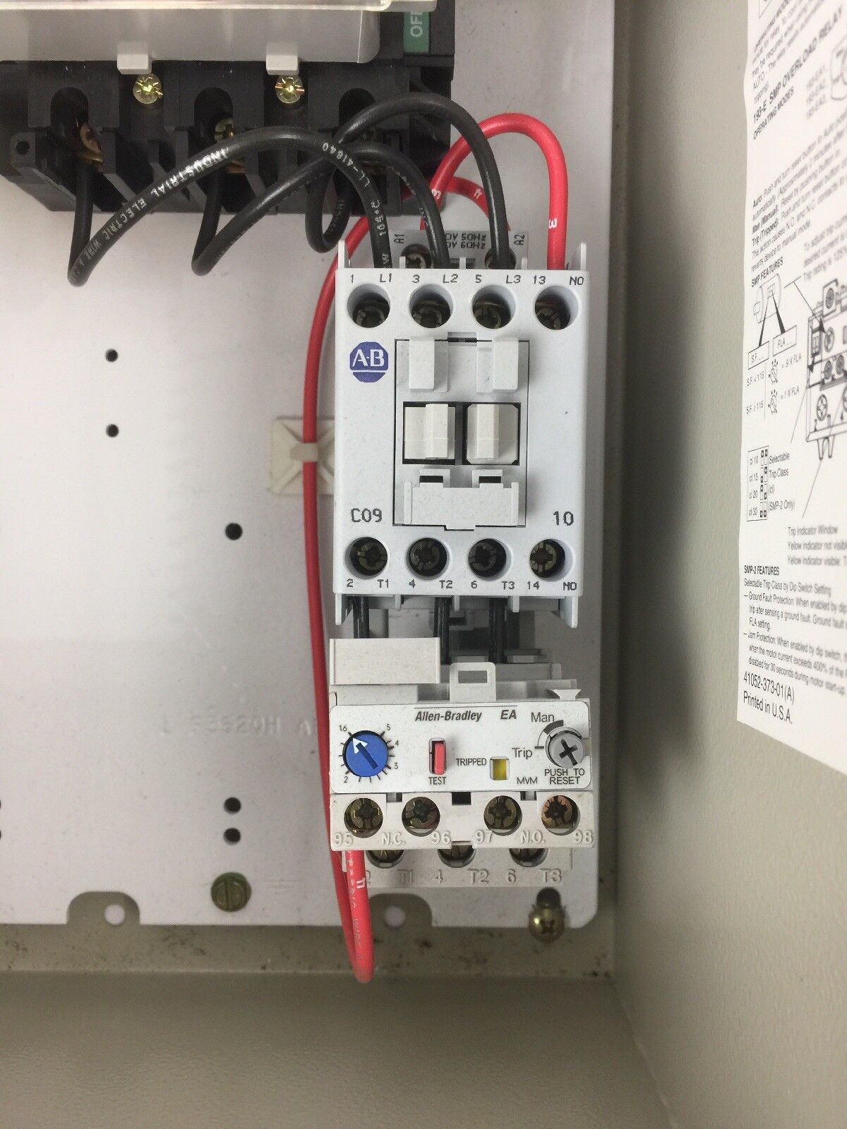 ALLEN BRADLEY 112-C09ABDA1E COMBINATION MOTOR CONTROLLER W/DISCONNECT SWITCH