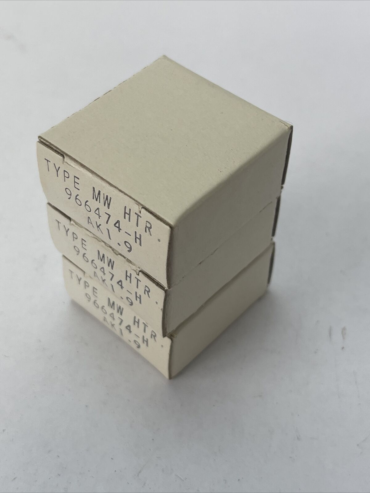 WESTINGHOUSE AK1.9 TYPE MW OVERLOAD RELAY HEATERS (LOT OF 3)
