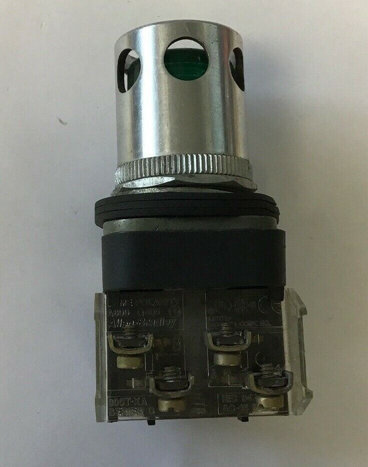 ALLEN BRADLEY 800T-QB24 SER T 24VAC/VDC PUSH BUTTON GREEN