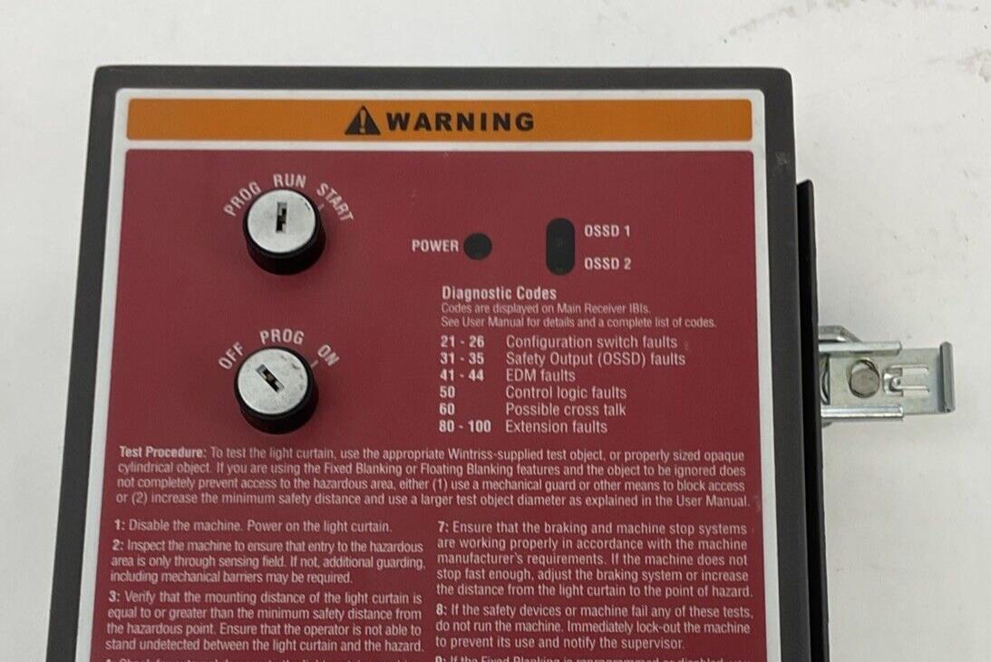 WINTRISS 9685501 SAFETY LIGHT CURTAIN 240VAC 50/60HZ