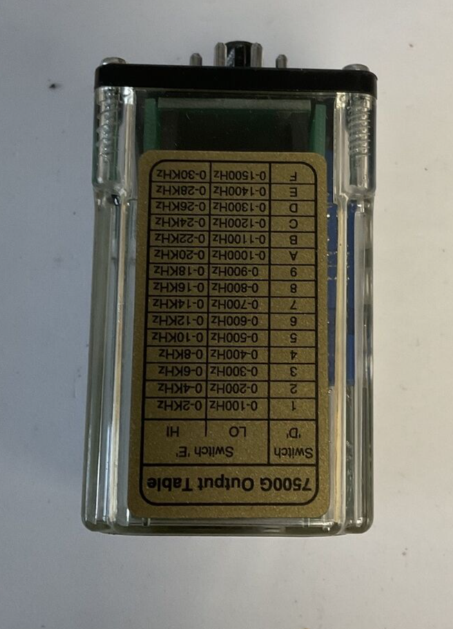 ABSOLUTE PROCESS INSTRUMENTS API 7500 RELAY G M02 115VAC OUTPUT LOOP TRACKER