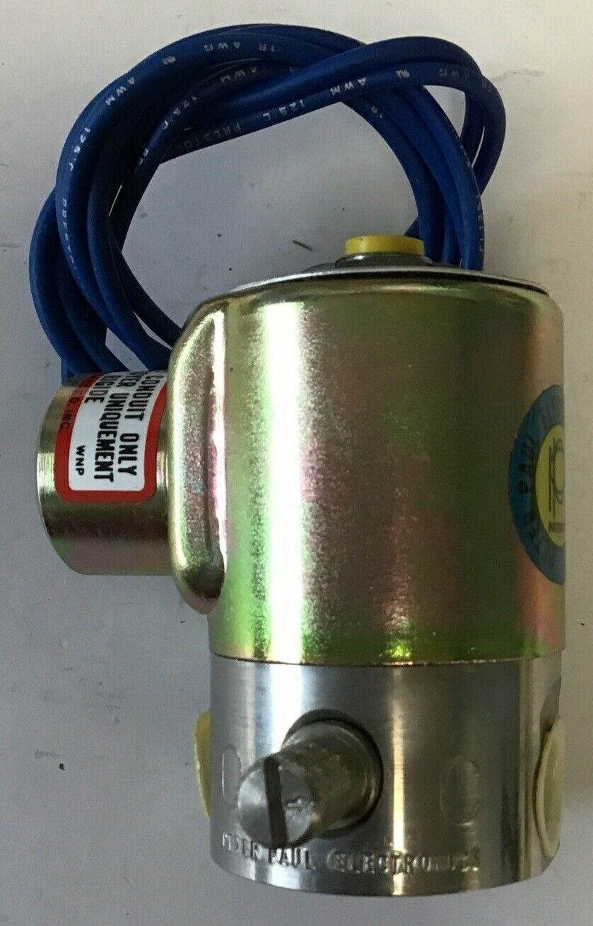 PETER PAUL 23Z00310CM VALVE 120V 60HZ 8.7WATTS P.S.I. 75 SER.CM 3/32 3/32