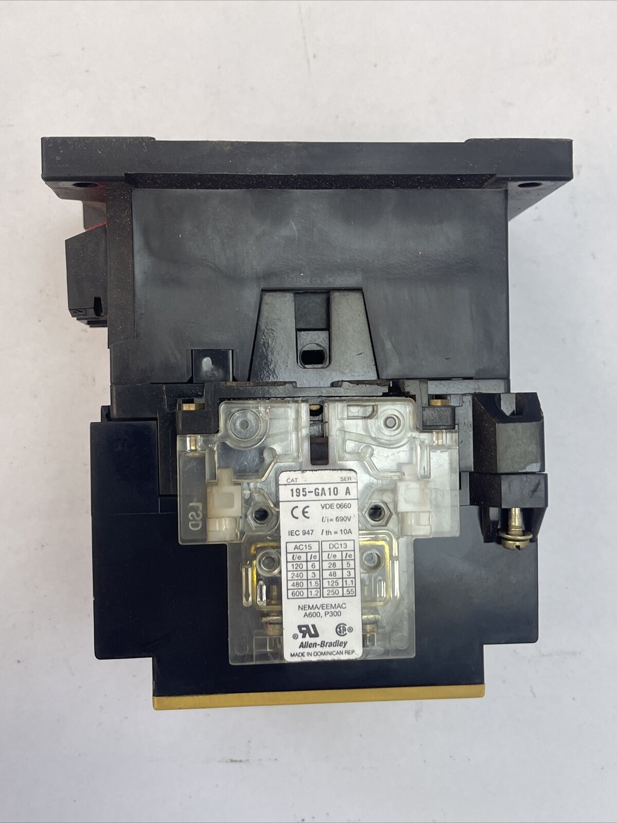 ALLEN BRADLEY 100-A60N*3 CONTACTOR SER C 60A 600VAC 50HP COIL120V 60HZ
