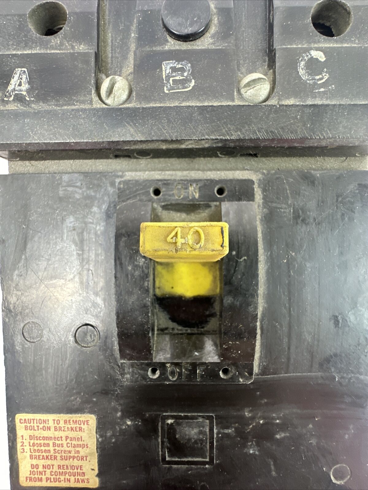 SQUARE D IFB-34040S 3P 40A 480VAC CIRCUIT BREAKER