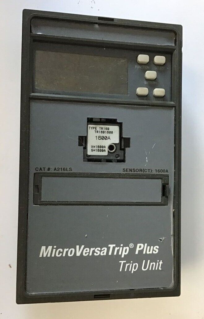 GENERAL ELECTRIC A216LS MICRO VERSA TRIP TRIP UNIT 1600A W/TR116B1600 1600A