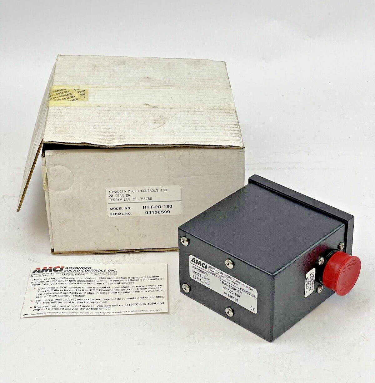 ADVANCED MICRO CONTROLS - HTT-20-180 - MULTI-TURN RESOLVER TRANSDUCER - IP64 RAT