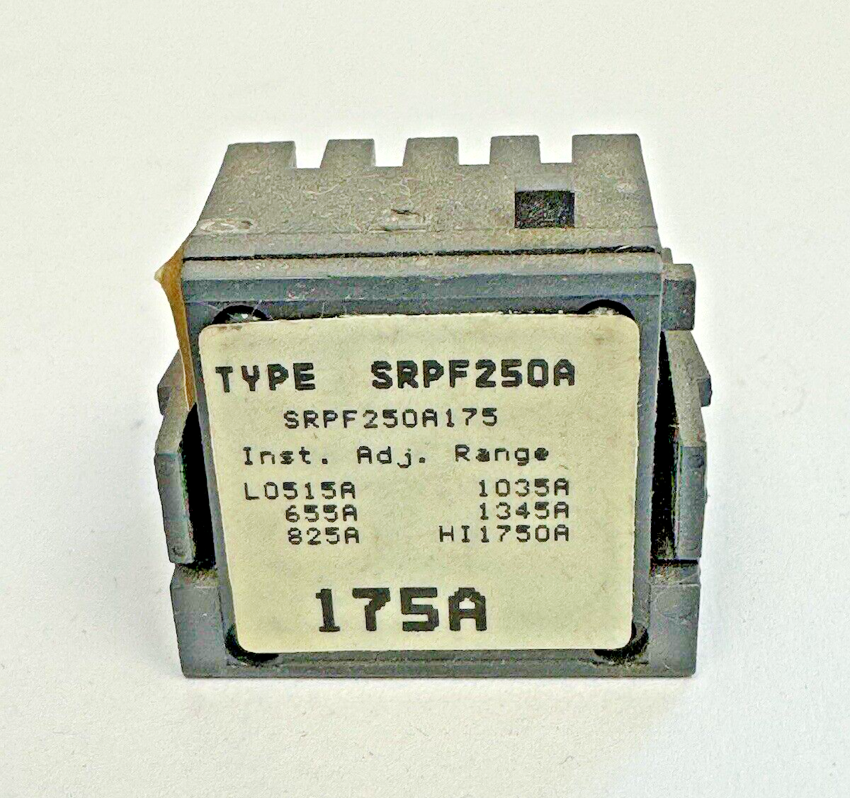 GE - SRPF250A175 - RATING PLUG W/ ADJUSTABLE INSTANTANEOUS TRIP - 175A