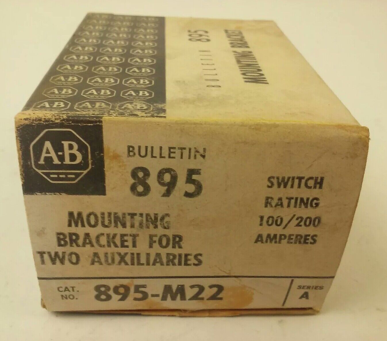 ALLEN BRADLEY 895-M22 SER.A MOUNTING BRACKET FOR 2 AUXILIARES, 100/200A SWITCH