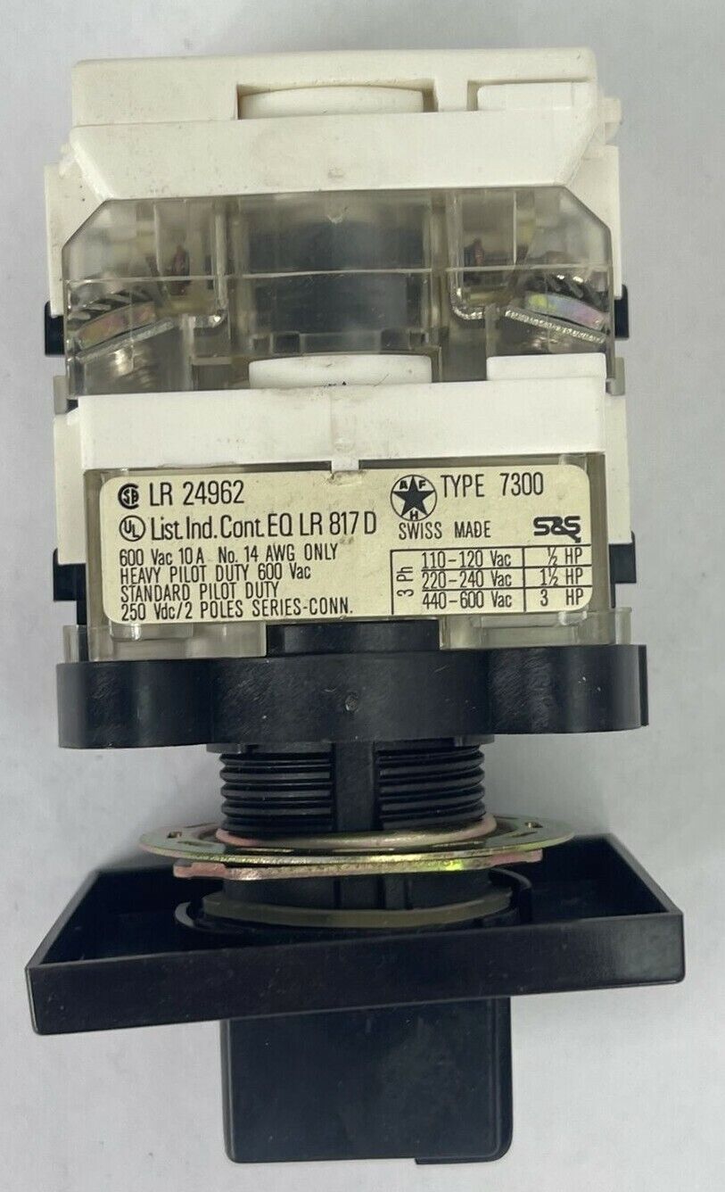 SPRECHER + SCHUH LR 24962 SWITCH 600VAC 3HP