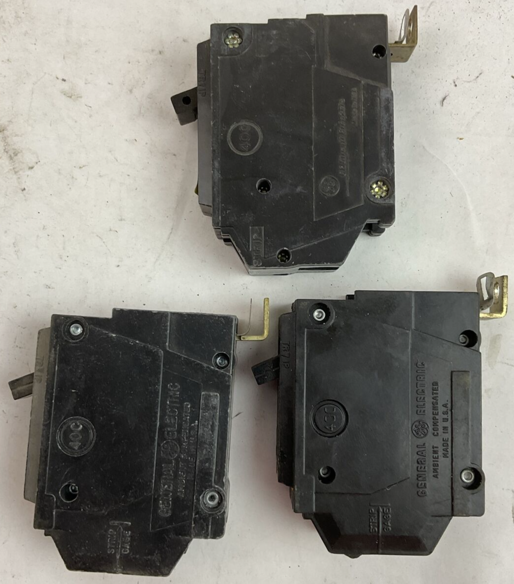 GE THHQB120 20AMP 120/240VAC 1POLE CIRCUIT BREAKER (LOT OF 3)