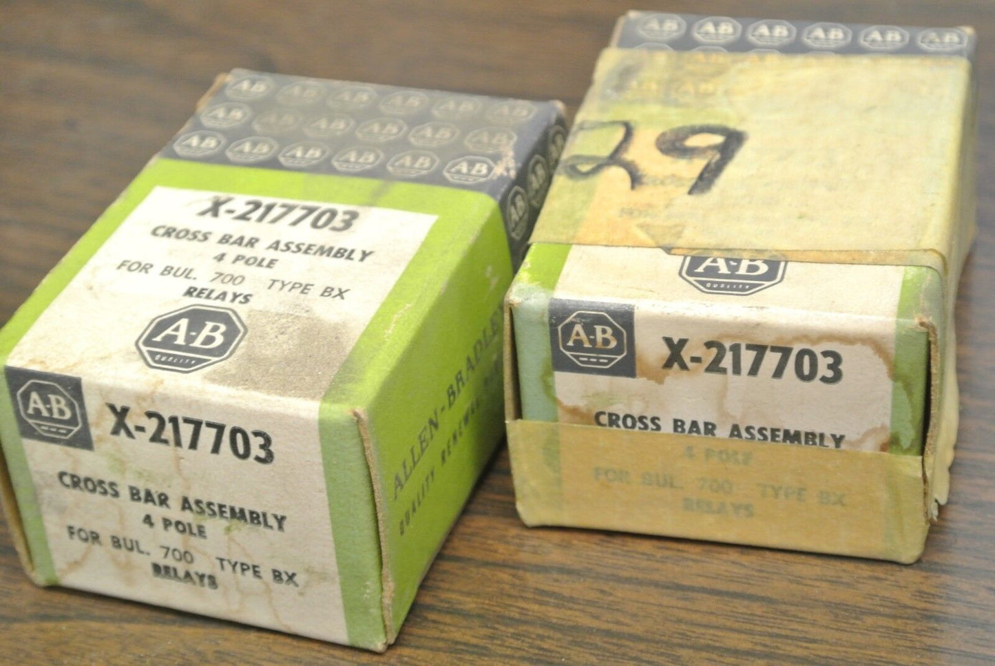 ALLEN-BRADLEY X-217703 TYPE BX RELAY CROSS BAR ASSEMBLY / 4-POLE / NEW SURPLUS
