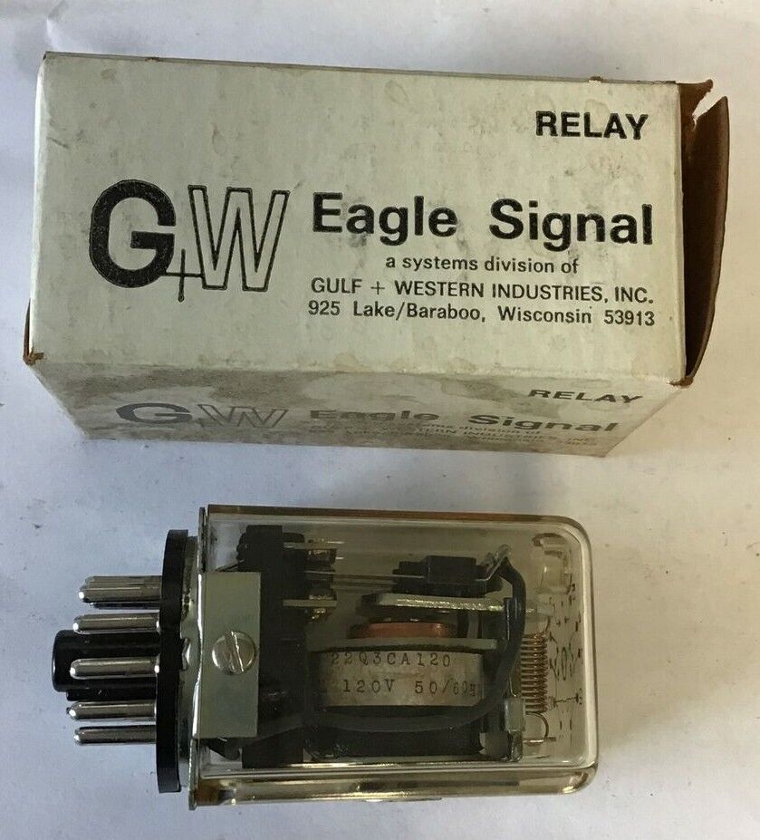 EAGLE SIGNAL 22Q3CA120 RELAY 120V 50/60HZ