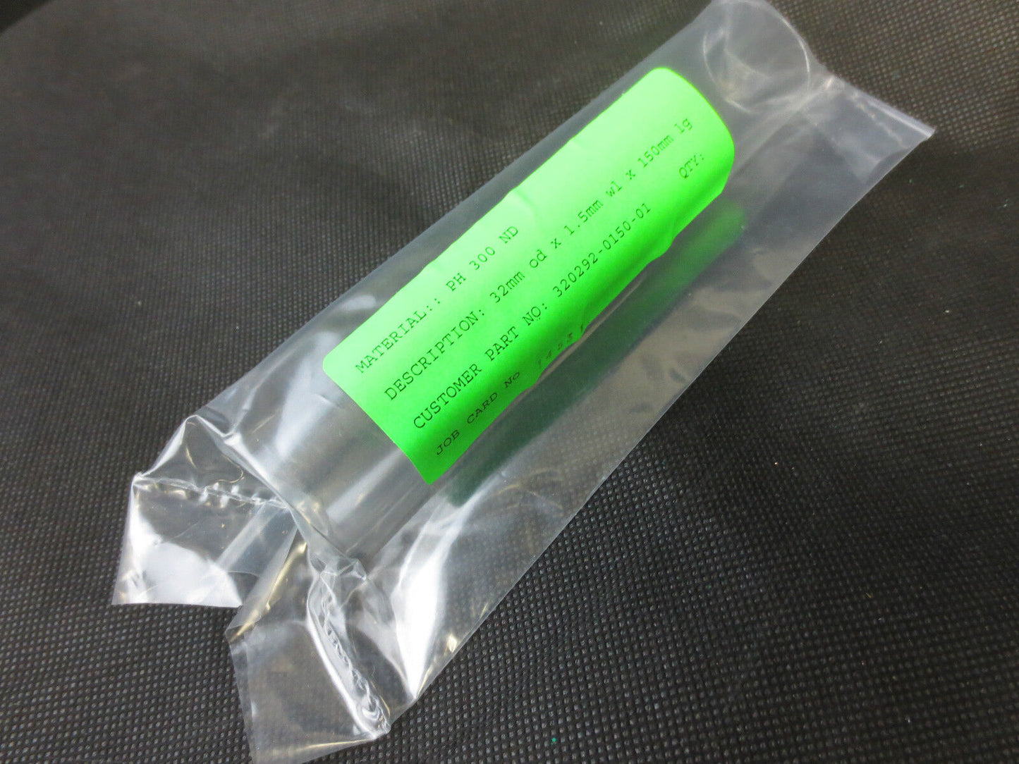 HANOVIA UV 320292-0150-01 SLEEVE 32mm x 1.5mm X 150mm CLEAR LIGHTING PH 300 ND