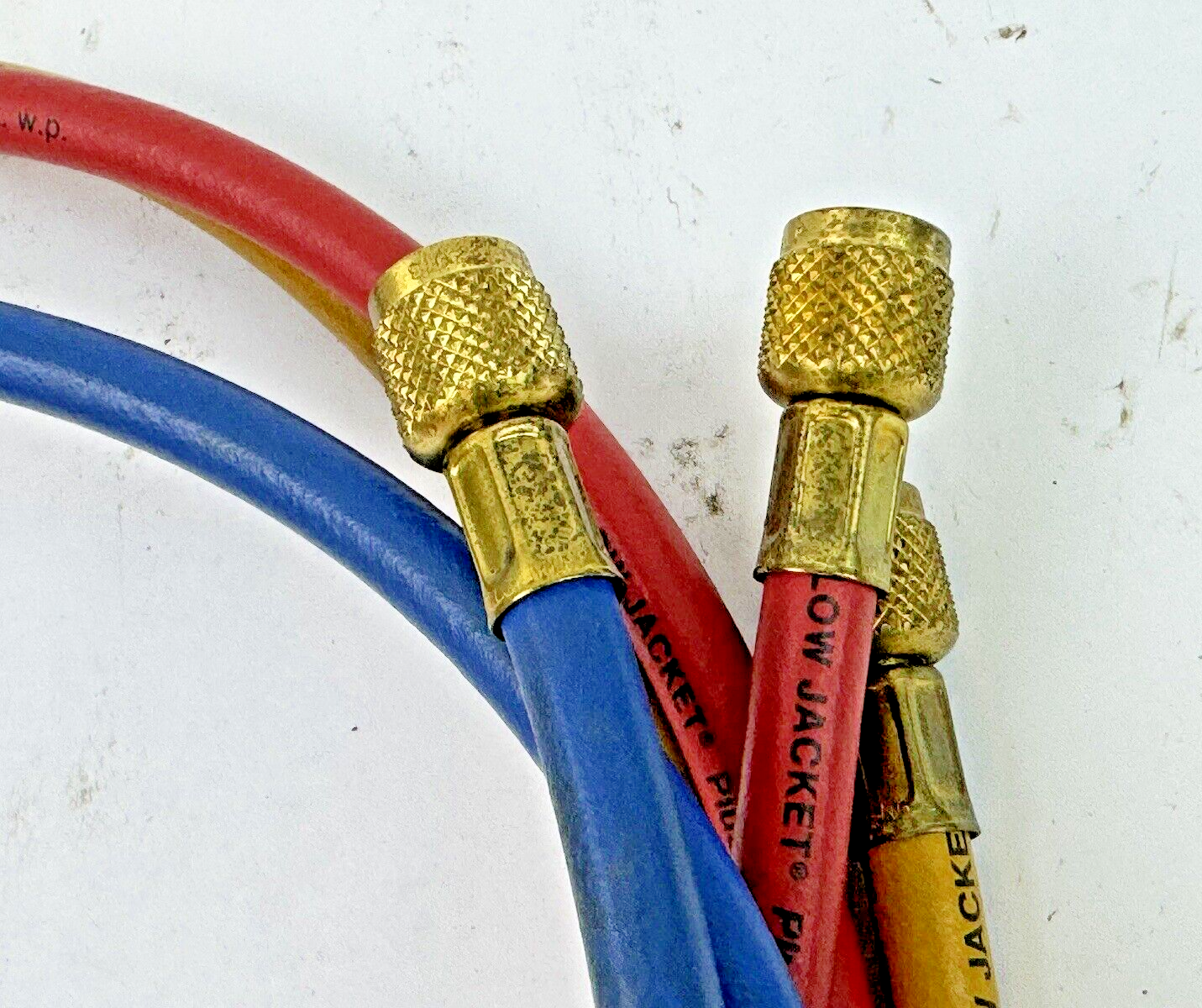 YELLOW JACKET - 22986 - PLUS II 72" 1/4" CHARGING HOSES -RED, YELLOW, BLUE
