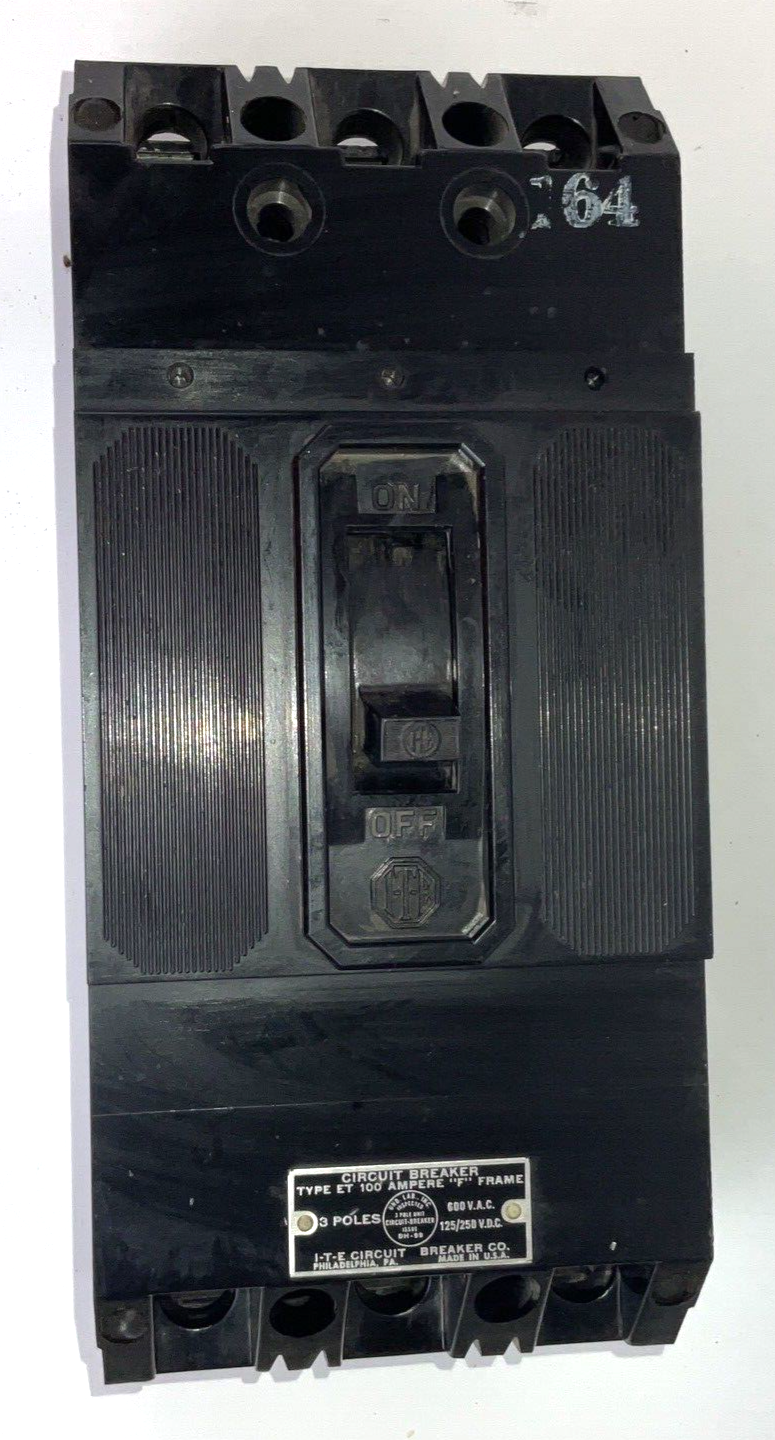 ITE ET-4032 CIRCUIT BREAKER 20A 600VAC 120/250VDC 3POLE F FRAME