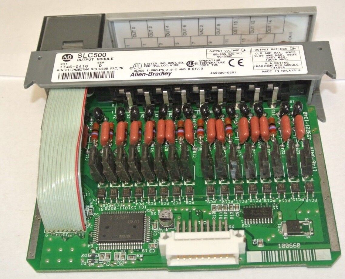 ALLEN-BRADLEY 1746-OA16 Series D SLC500 OUTPUT MODULE