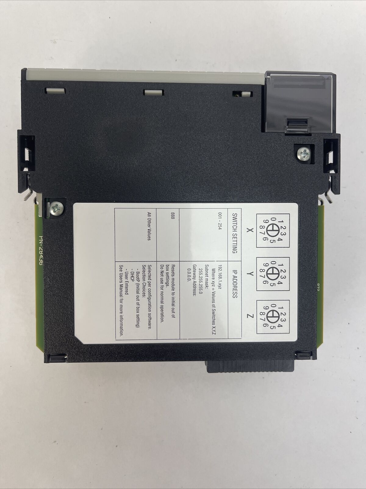 ALLEN BRADLEY 1756-EN2T SER C FW 4.003 CLX HI-CAP ENET/IP MODULE 3mA@24VDC