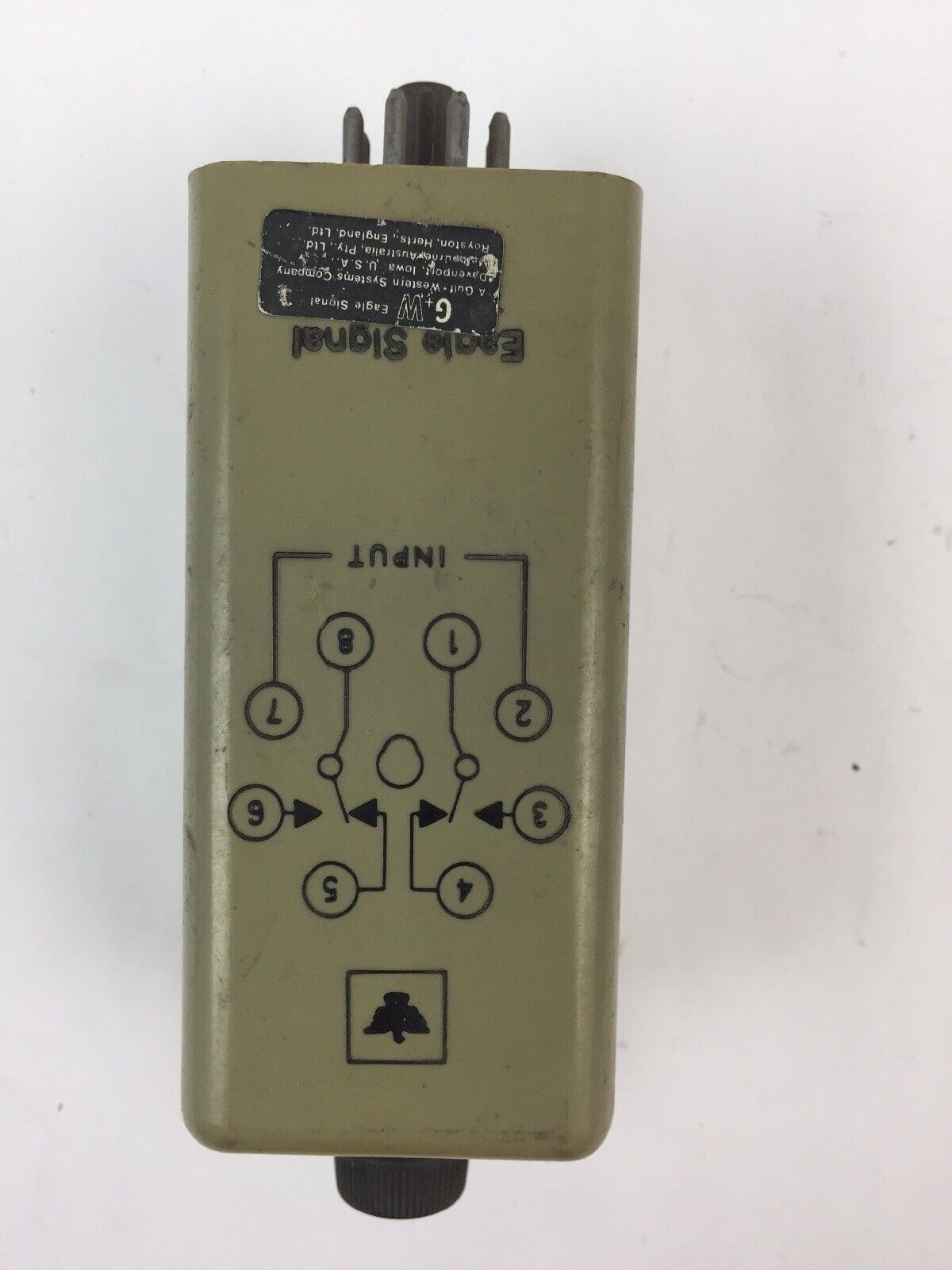 GW EAGLE SIGNAL CG10A6 TIME DELAY RELAY 120V 60HZ 10 SECONDS