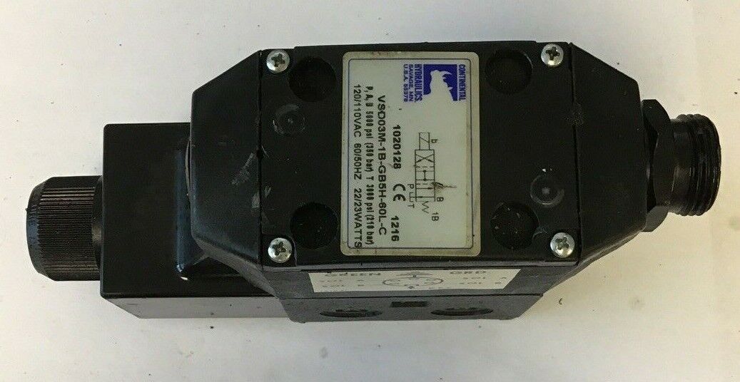 CONTINENTAL HYDRAULICS VSD03M-1B-GB5H-60L-C 120/110VAC 22/23WATTS