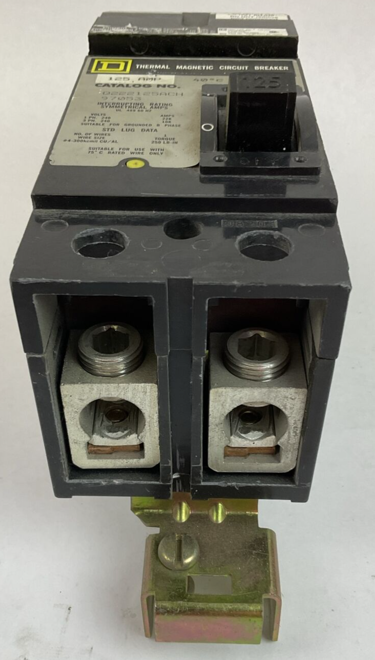 SQUARE D Q222125ACH 2POLE CIRCUIT BREAKER 125AMP 240VAC