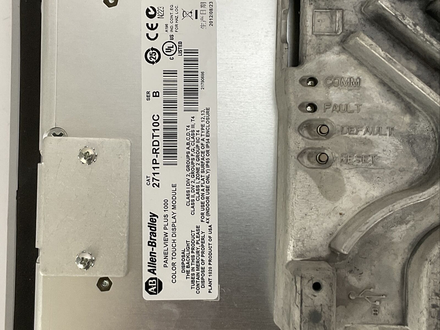 ALLEN BRADLEY 2711P-T10C4D9 PANELVIEW PLUS 1000 2711P-RP9D 2711P 24VDC