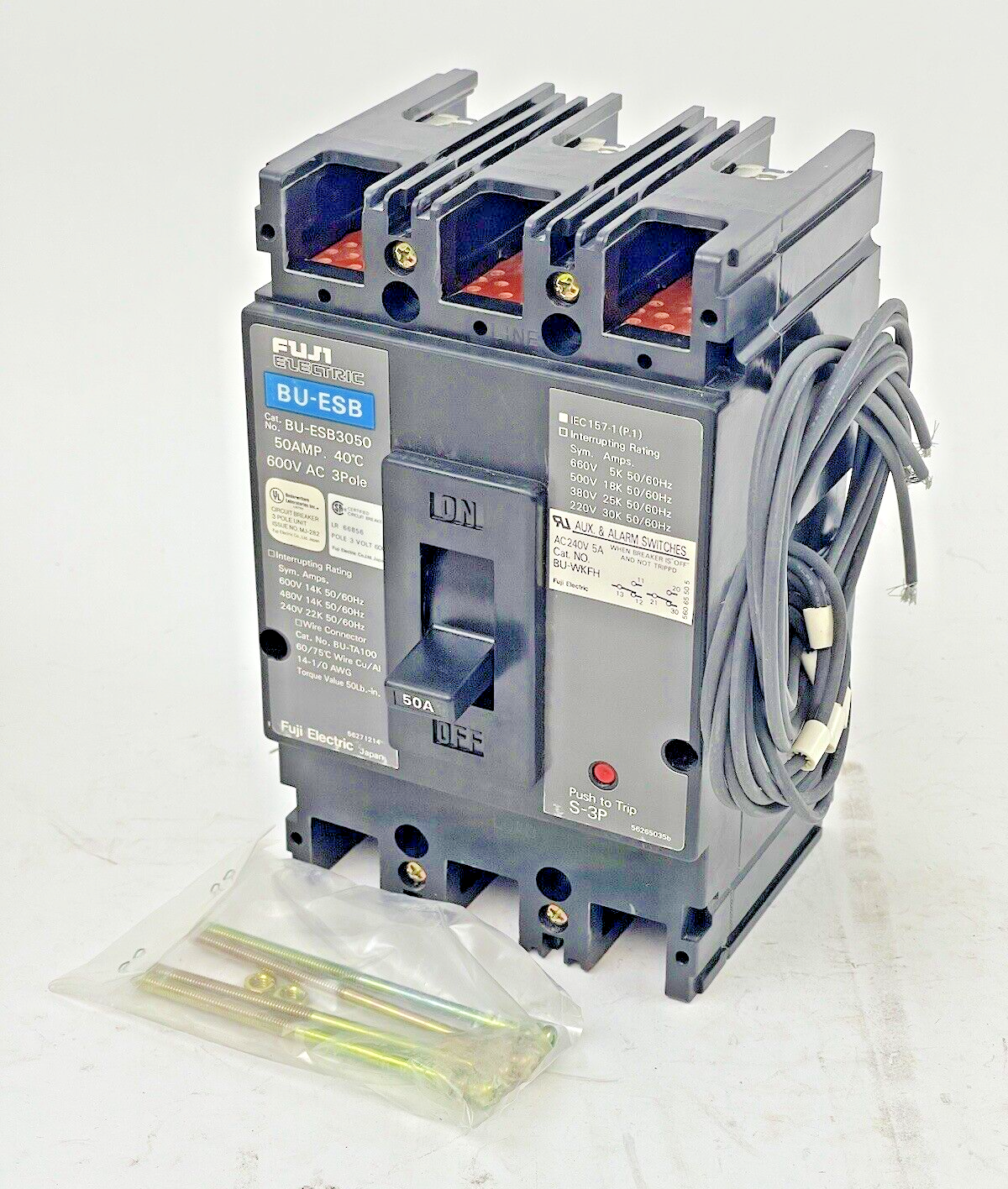 FUJI - BU-ESB3050L - CIRCUIT BREKER - 50 AMP, 600 VOLT, 3 POLE, 10kA -BU-ESB3050