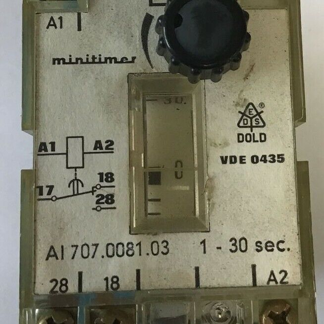 DOLD AI707.0081.03 MINITIMER 1-30SEC. A1/A2 220V 50VAC