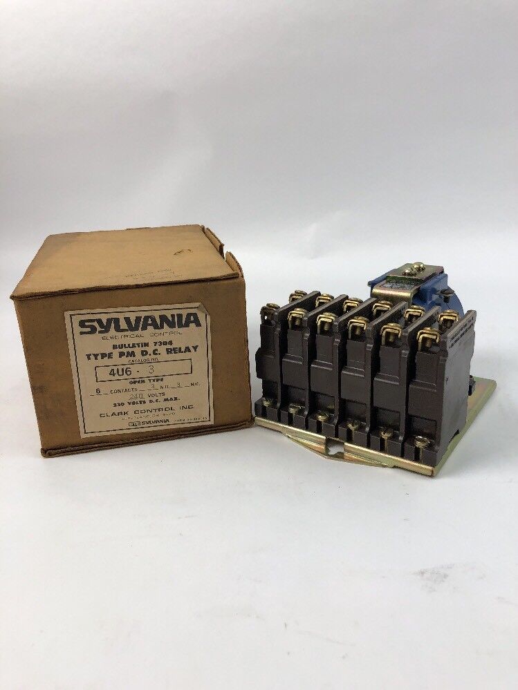 SYLVANIA BULLETIN 7304 TYPE PM D.C. RELAY 4U6