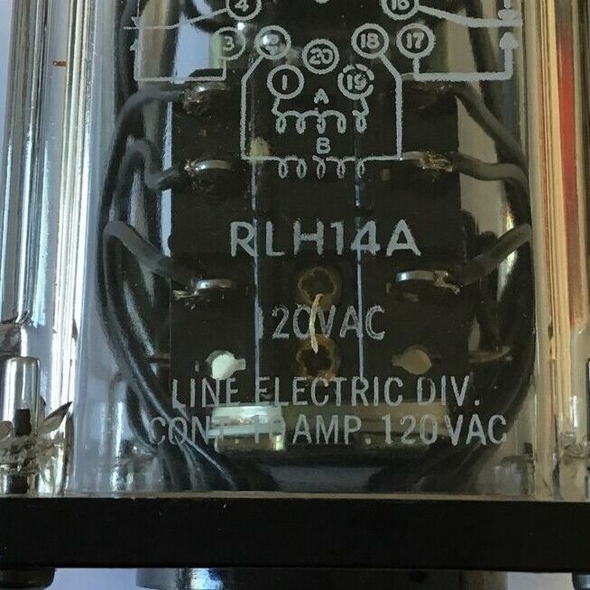 LINE ELECTRIC RLH14A RELAY 120VAC 10A