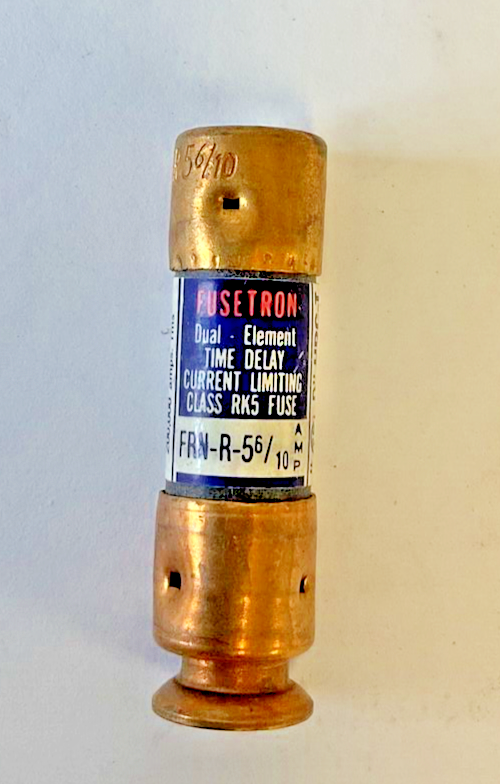 BUSSMANN FRN-R-5 6/10 FUSE FUSETRON 250VAC 5 6/10A ***LOT OF 7***