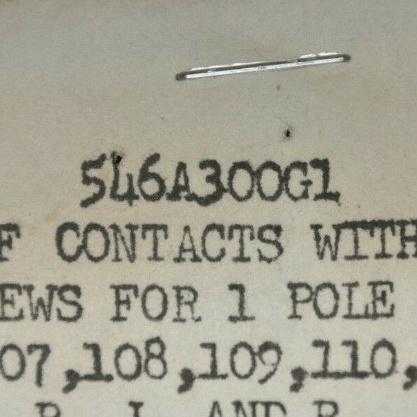 GENERAL ELECTRIC 546A300G1 CONTACT KIT / SIZE 0 / NEW SURPLUS