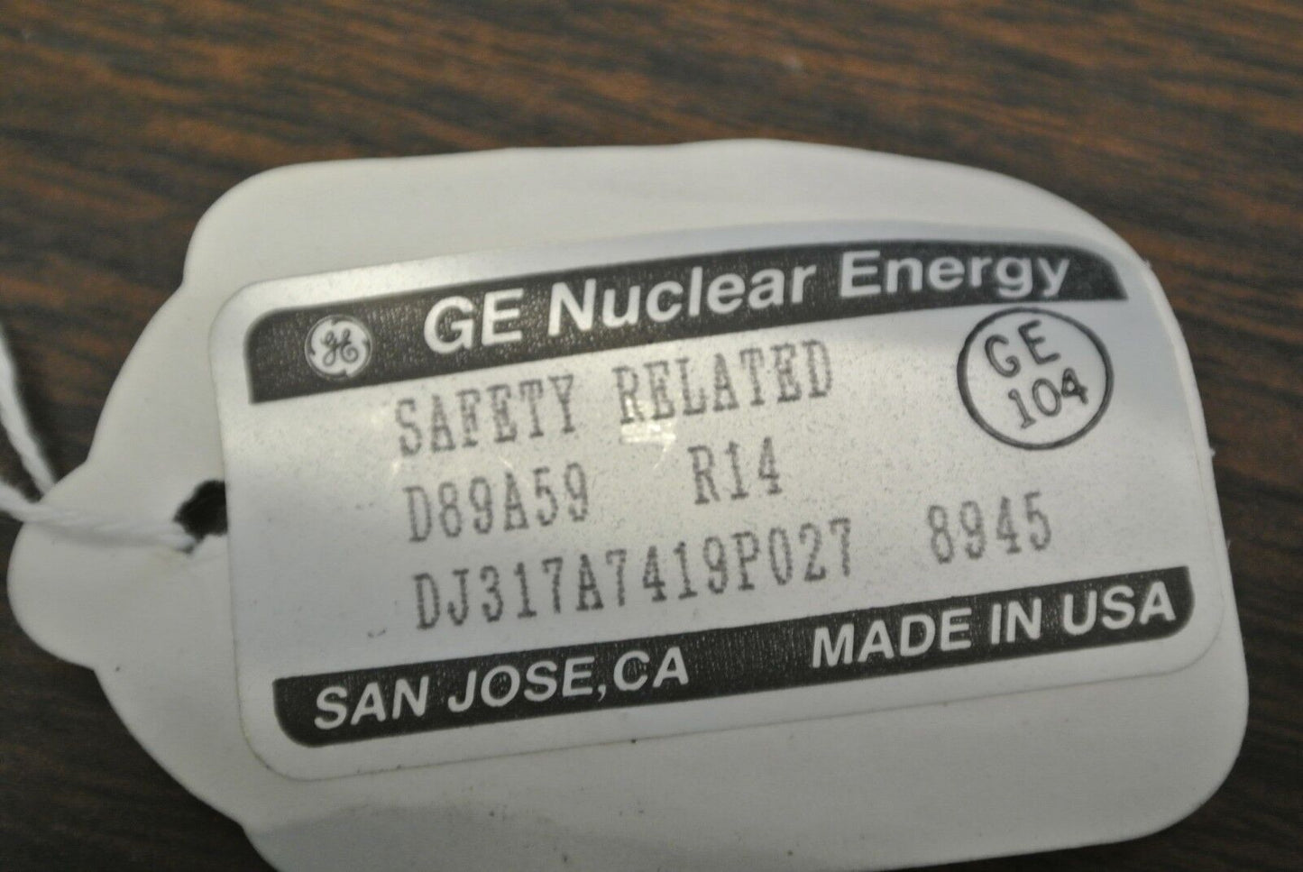 GE NUCLEAR ENERGY D89A59 / R14 / DJ317A7419P027 / 8945 CONTACTS NEW SURPLUS