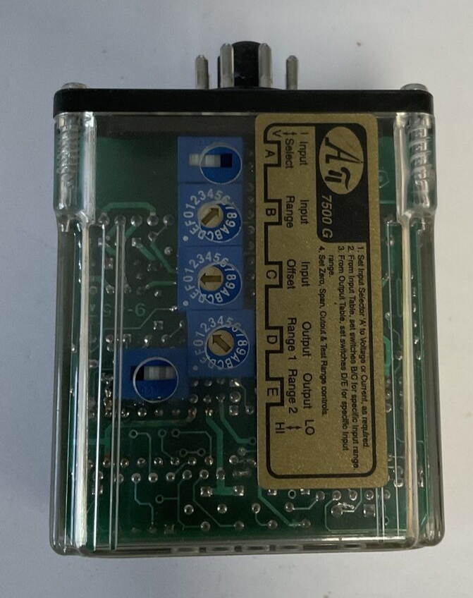 ABSOLUTE PROCESS INSTRUMENTS API 7500 RELAY G M02 115VAC OUTPUT LOOP TRACKER