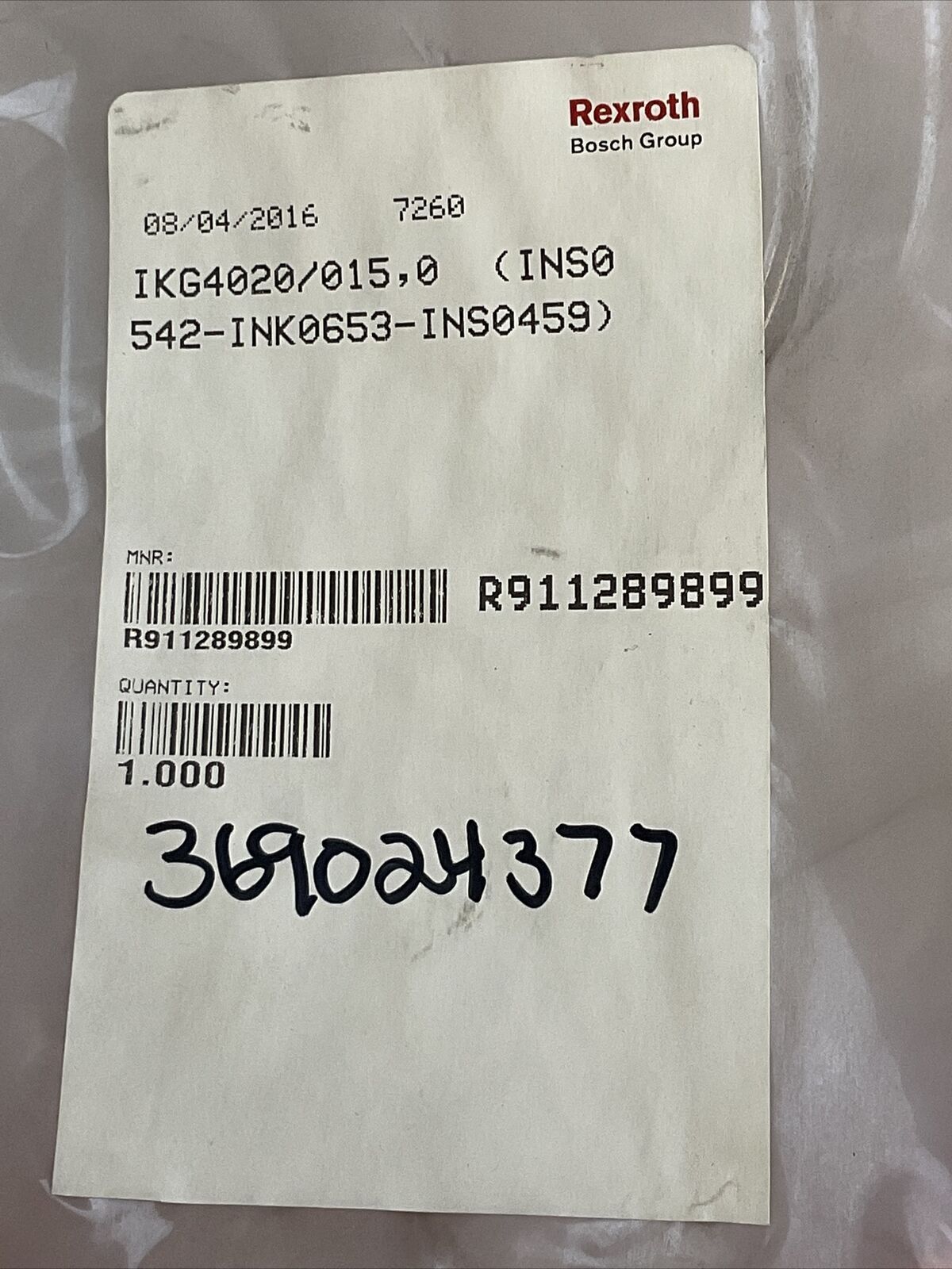 REXROTH R911289899 CABLE IKG4020/015,0 (INS0542-INK0653-INS0459) BOSCH GROUP