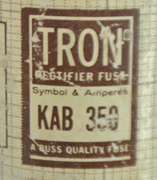 BUSSMANN / TRON KAB350 SEMICONDUCTOR FUSE / 350A / 250V / NEW SURPLUS