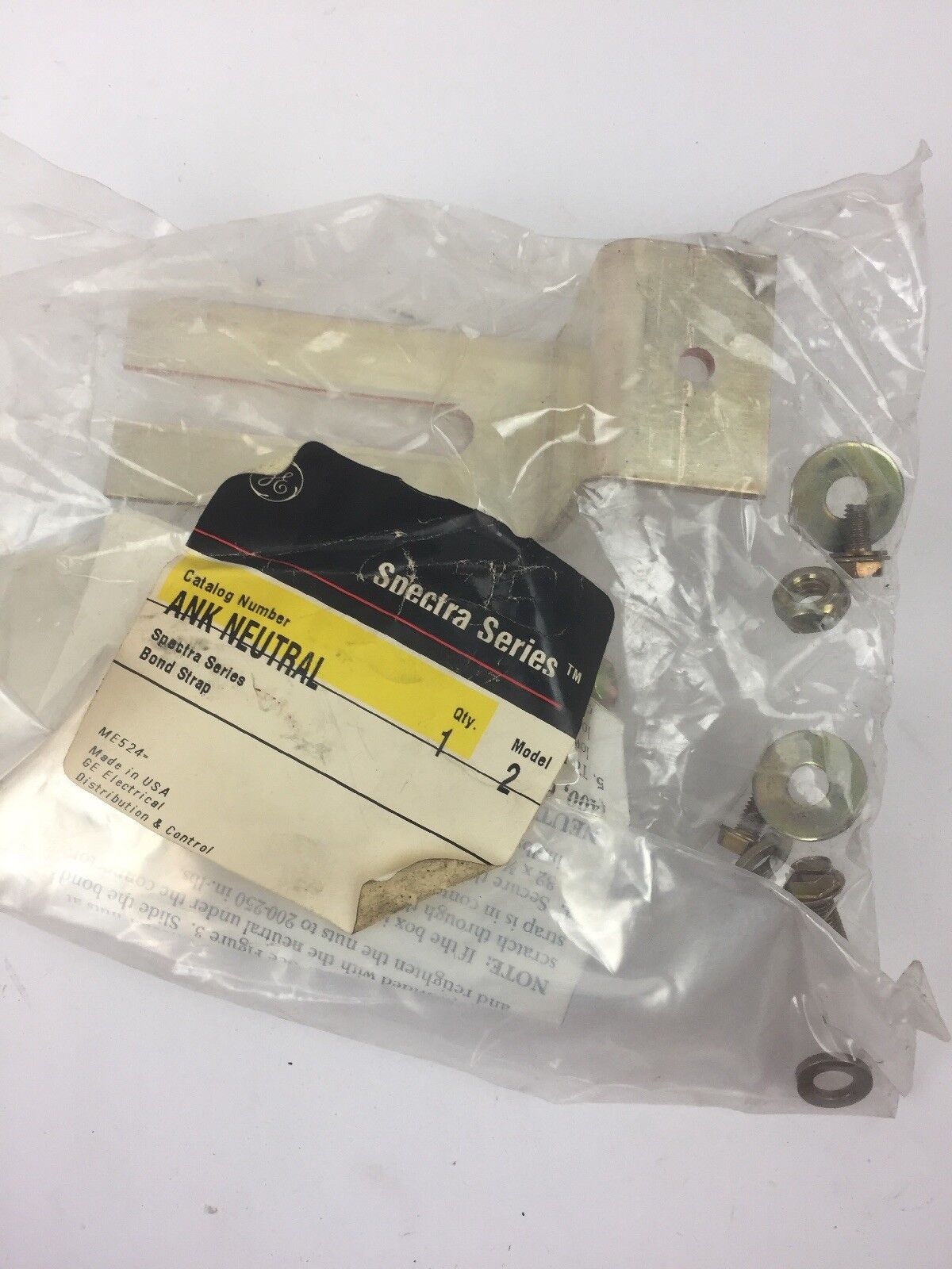 GE ANK NEUTRAL SPECTRA SERIES BOND STRAP MODEL 2